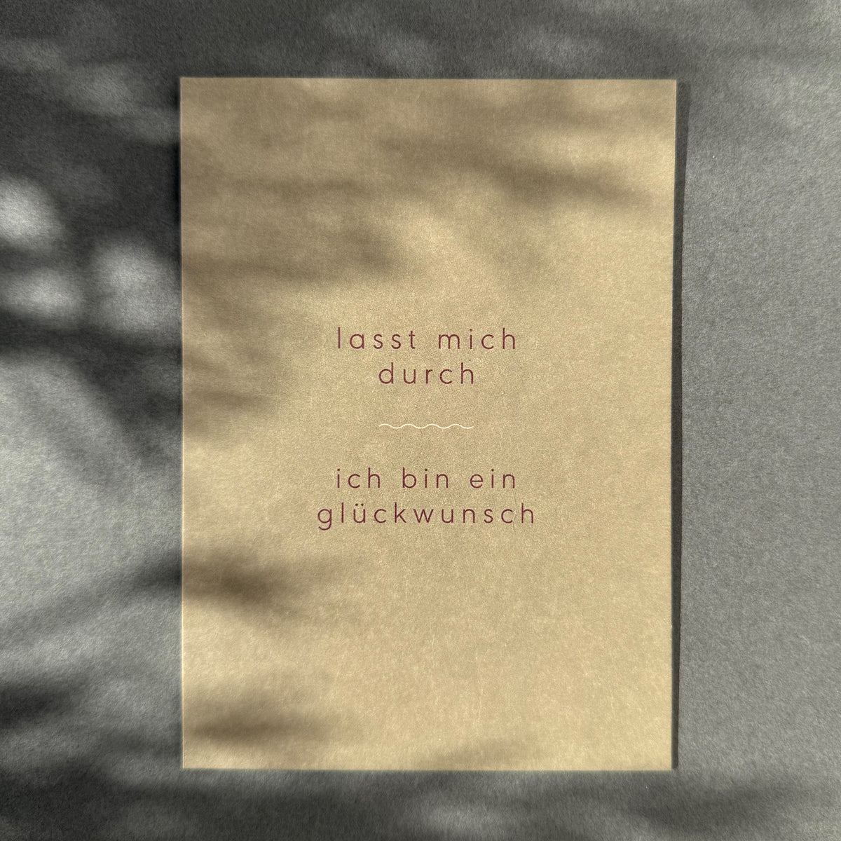 Postkarte – Glückwunsch
