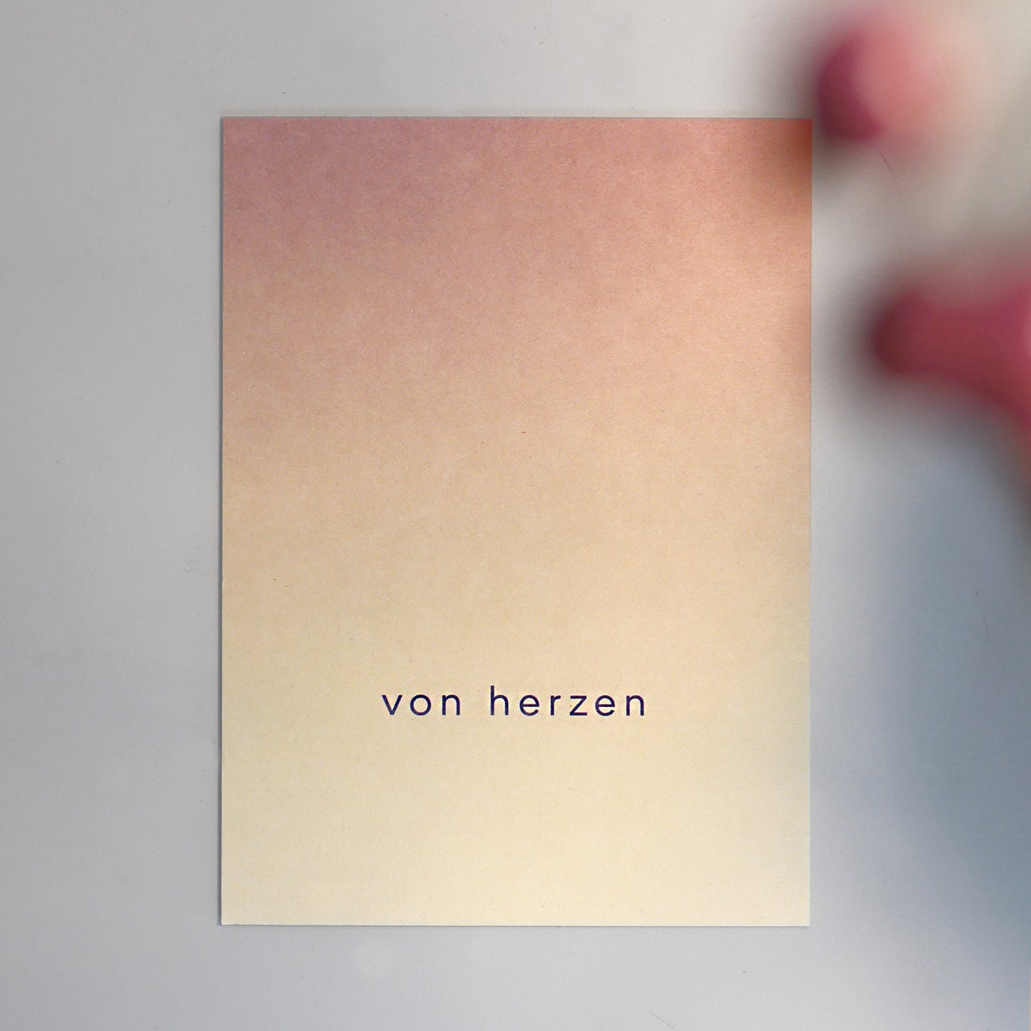 Postkarte – Von Herzen
