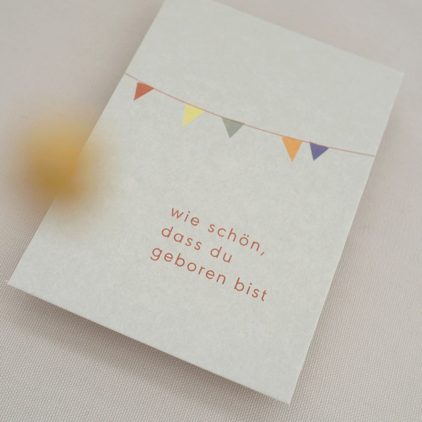 Postkarte – Wie schön, dass du geboren bist