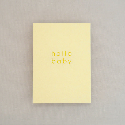 Postkarte – Hallo Baby