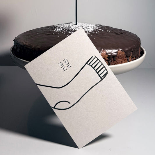 Postkarte – Coole Socke