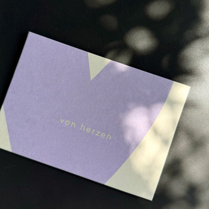 Postkarte – Von Herzen
